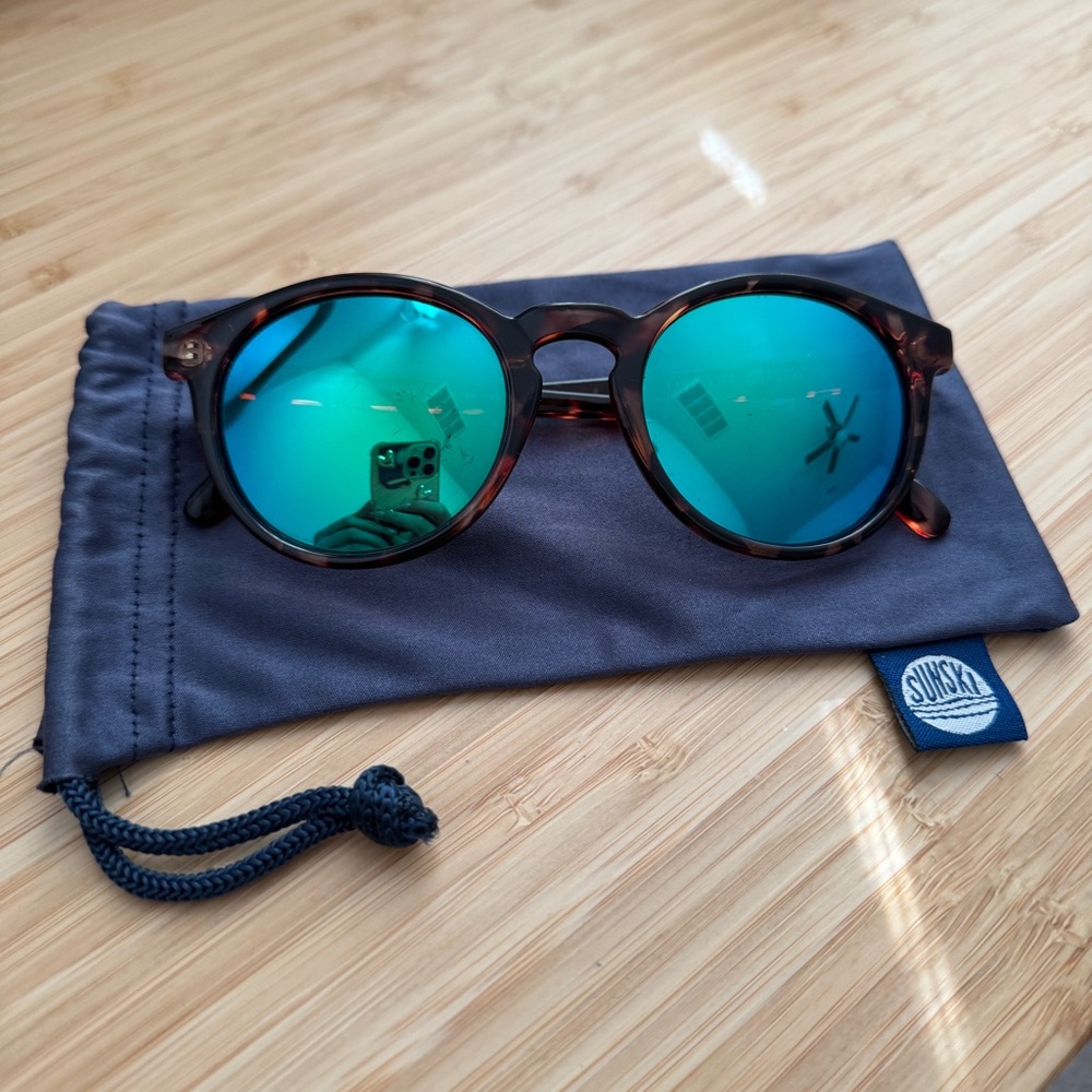 Sunski Dipsea Tortoise Aqua Polarized Sunglasses